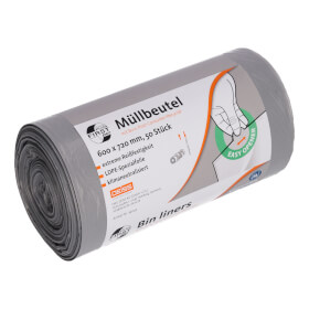 Deiss 34042 Müllbeutel First Plus PCR Volumen: 60 l, Farbe:  grau