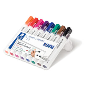 Staedtler Lumocolor Whiteboard 351 Set rückstandsfrei abwischbar von Whiteboards