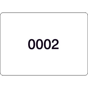 Nummerierte Etiketten auf Rolle Zahlen: 1 - 1000