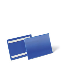 DURABLE Selbstklebende Etikettentasche mit zwei rückseitigen Permanent-Klebestreifen