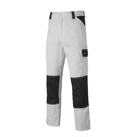 Dickies Workwear Everyday weiß-grau Bundhose Taschen Gürtelschlaufen kaufen Arbeitshose mit vielen und