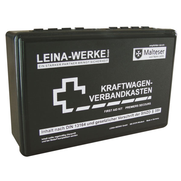 KFZ-Verbandkasten Standard schwarz mit Füllung nach DIN 13164 kaufen